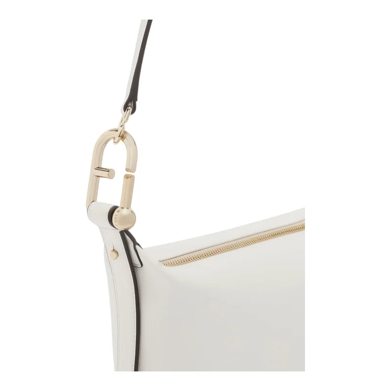 Furla White Nuvola Hobo M for Women | Best Price UAE